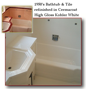 Cermacoat Bathtub Refinishing And, How To Resurface Fiberglass Bathtub